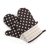 Cute Kitchen Cooking Microwave Oven Mitt Insulated Non-slip Glove Thickening High Temperature Oven Glove