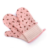 Cute Kitchen Cooking Microwave Oven Mitt Insulated Non-slip Glove Thickening High Temperature Oven Glove