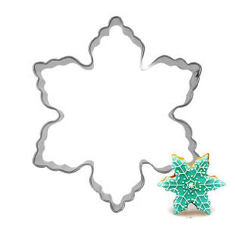 Plaque Cutter Cookie mould Frame Cake Snowflake Stainless Steel Mold cake decorations tools