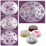 Eco Friendly High Quality 4 Styles Flower Heart Spray Stencils