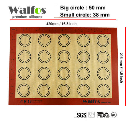 WALFOS Non-Stick Silicone Baking Mat Pad