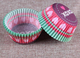 100pcs/set rainbow cupcake paper liners Muffin Cases