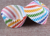 100pcs/set rainbow cupcake paper liners Muffin Cases