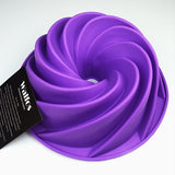 24.5*8.9cm Big Swirl Shape Silicone Butter Cake Mould