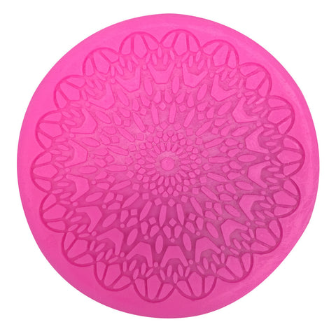 Round Shape Silicone Lace Fondant Cake Decoration Silicone Mold