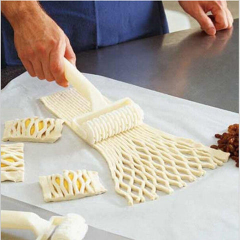 Cookie Pie Pizza Bread Pastry Lattice Roller Cutter  Plastic