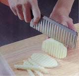 Multifunction potato wavy blade cutter knife stainless steel